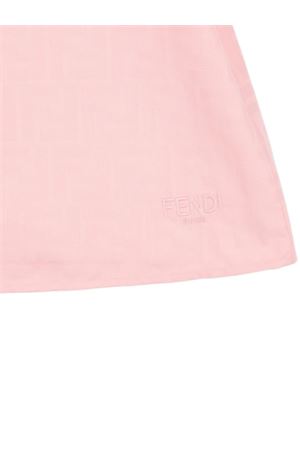 abito in cotone rosa FENDI KIDS | BFB591AS64F1UL9